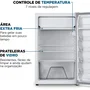 Frigobar Mondial 120L Branco e Cinza com Gaveta FGB-01-W120