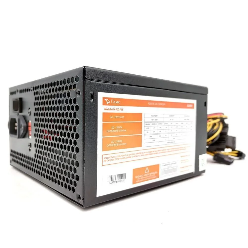 Fonte Atx 500w Real Duex 500fse