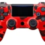 Controle Colorido Sem Fio Compativel Com Ps4 PC Celular Vermelho Camuflado