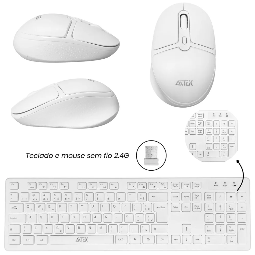 "Computador All In One i5 Tela 21,5"" Full Hd, SSD 512gb 8GB Ram, HDMI Vga Audio P2, Com Teclado E Mouse Sem Fio" em Campinas - foto 3
