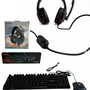 Kit Gamer Completo RGB - Teclado + Mouse Pro + Fone Headset Com Microfone