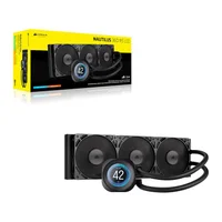 Water Cooler 360mm Corsair Nautilus 360 Rs Lcd, Preto