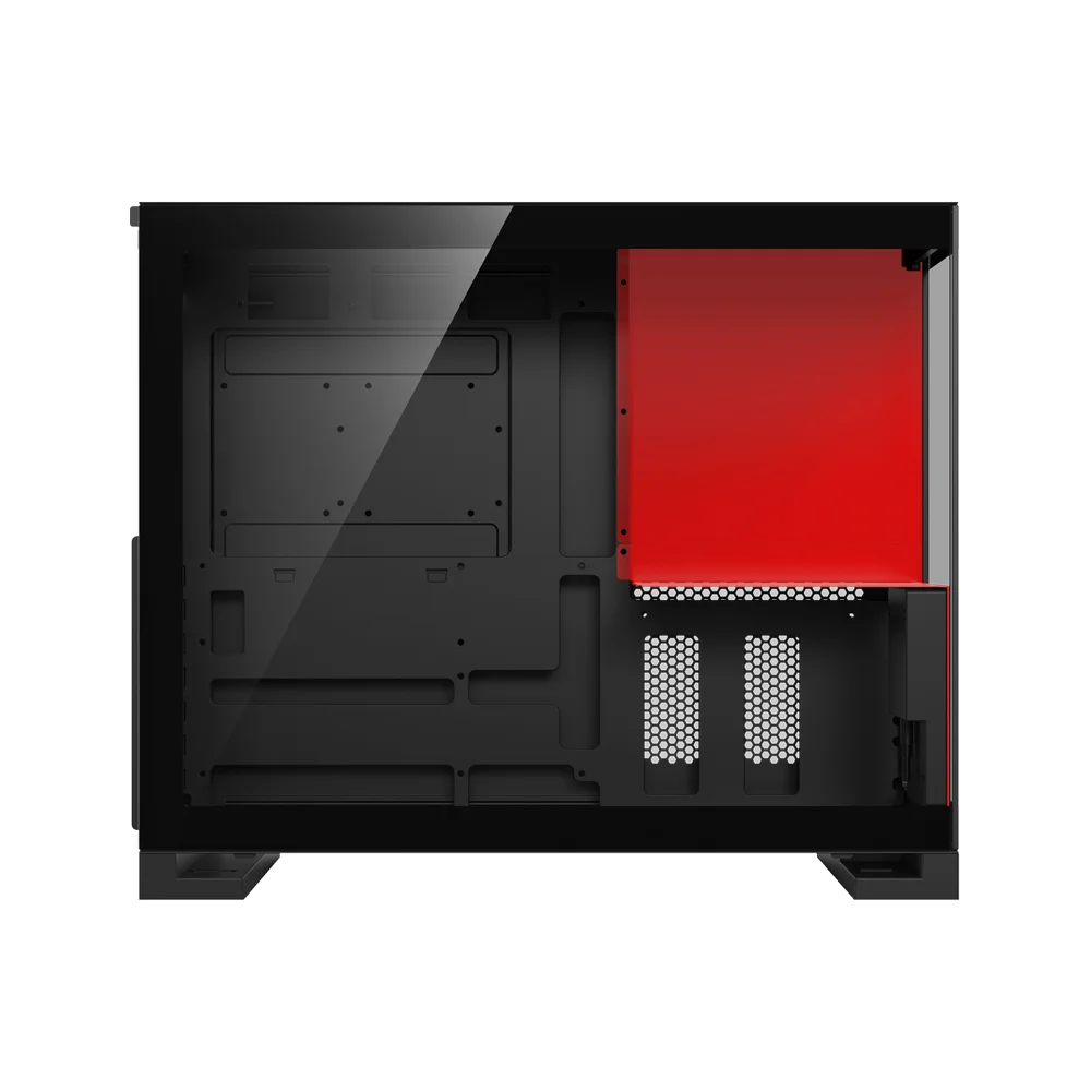 Gabinete Gamer Redragon Eternal Pro Preto E Vermelho Sem Fans Com Tela Lcd Ca-613br
