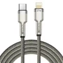 Cabo Carregador Hrebos Cb-352i Tipo C Para Iphone Lightning 27w Trançado Premium 2 Metros Branco