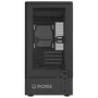 Gabinete Gamer PCyes Kauri Black Vulcan, Lateral Em Vidro Temperado, Usb 3.0,  Micro Atx, Preto - Gkribv