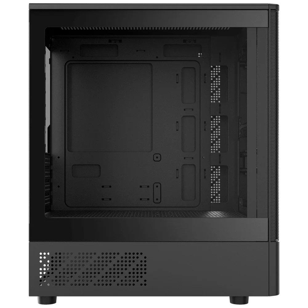 Gabinete Gamer PCyes Kauri Black Vulcan, Lateral Em Vidro Temperado, Usb 3.0, Micro Atx, Preto - Gkribv Gabinete Gamer PCyes Kauri Black Vulcan, Lateral Em Vidro Temperado, Usb 3.0, Micro Atx, Preto - Gkribv