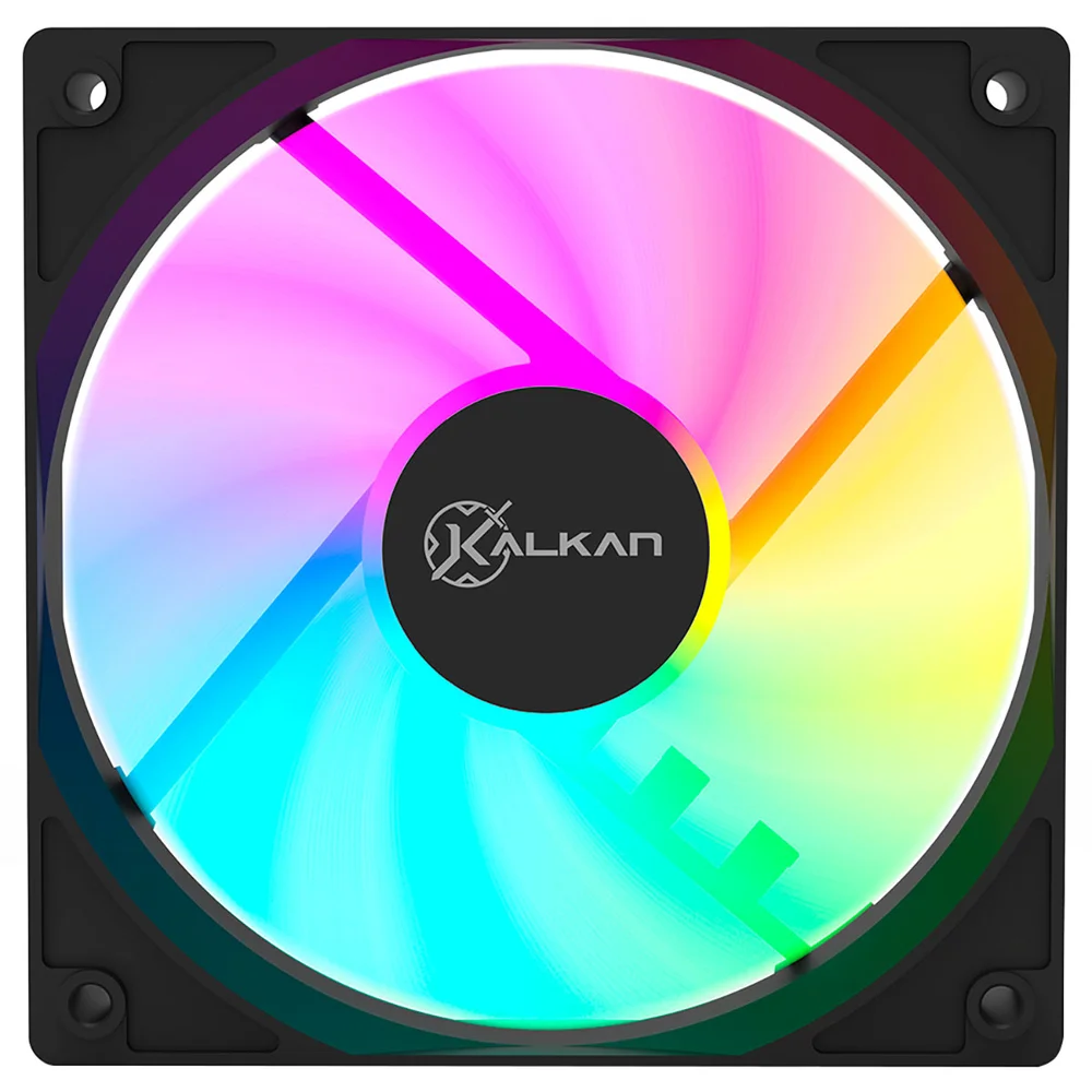 Fan 120mm Kalkan Lumen RGB Preto Klk00018 Fan 120mm Kalkan Lumen RGB Preto Klk00018