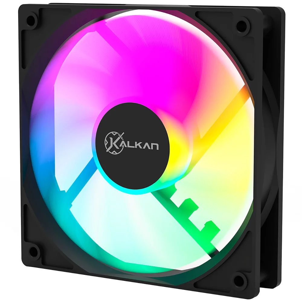 Fan 120mm Kalkan Lumen RGB Preto Klk00018 Fan 120mm Kalkan Lumen RGB Preto Klk00018
