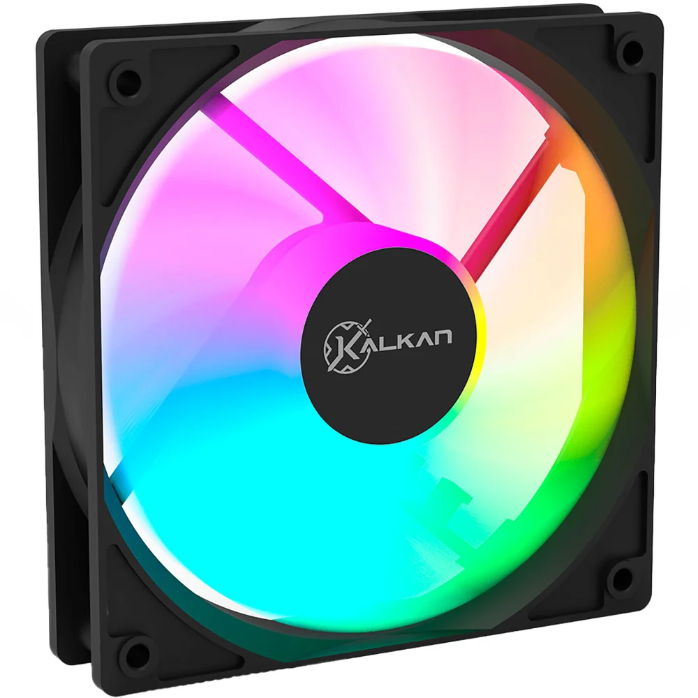 Fan 120mm Kalkan Lumen RGB Preto Klk00018 Fan 120mm Kalkan Lumen RGB Preto Klk00018