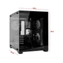 Gabinete Gamer Com Lateral De Vidro Temperado, Usb 3.0, RGB, Compatível Water Cooler 240mm E Refrigeração Eficiente