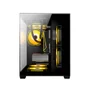 Gabinete Gamer Duex Aquario, Mid-tower, Lateral E Frontal De Vidro, Preto, Sem Fan - Dxga275bk