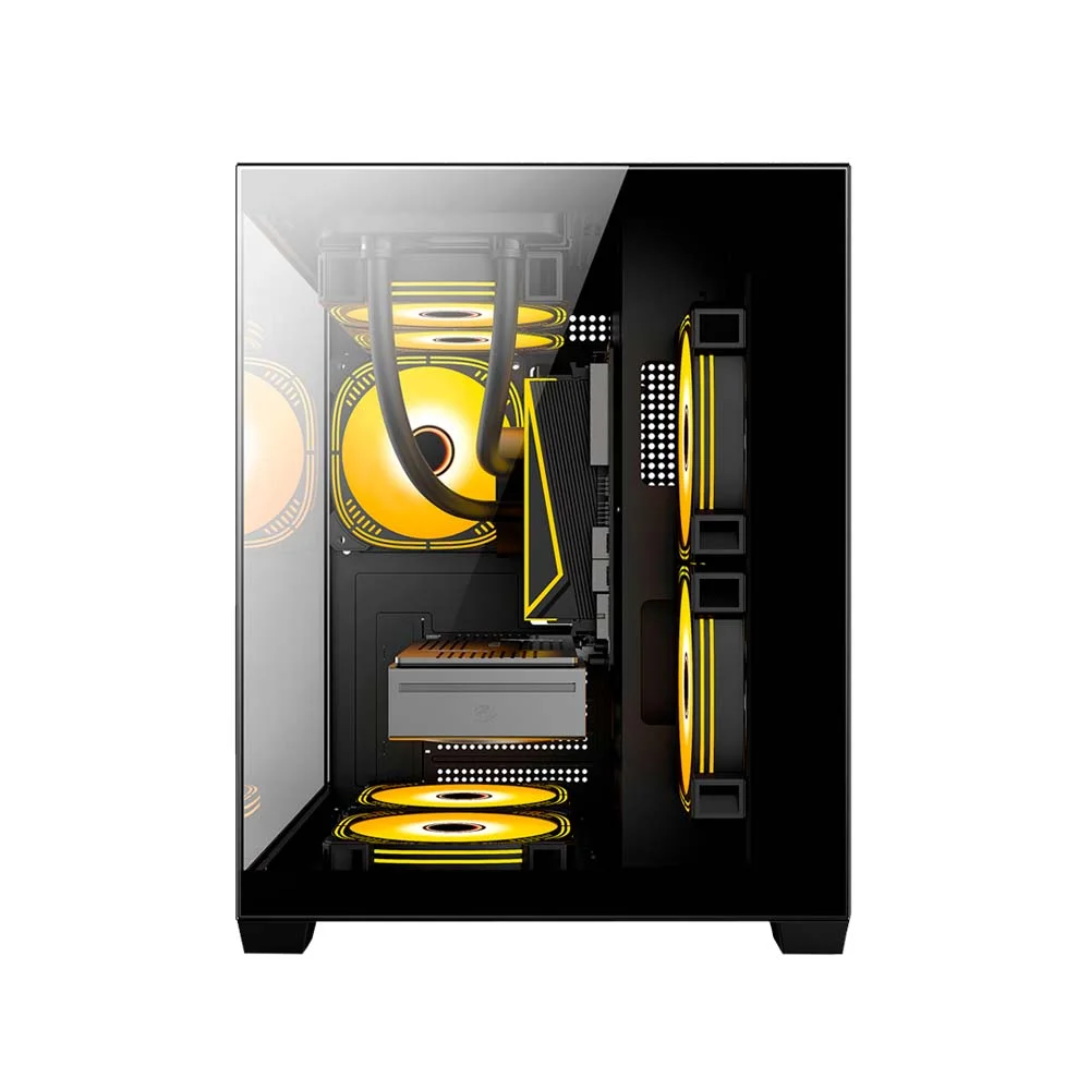 Gabinete Gamer Duex Aquario, Mid-tower, Lateral E Frontal De Vidro, Preto, Sem Fan - Dxga275bk Gabinete Gamer Duex Aquario, Mid-tower, Lateral E Frontal De Vidro, Preto, Sem Fan - Dxga275bk