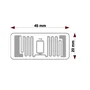 Etiqueta Rfid Uhf 900 Mhz 45x20 - 1000 Unidades