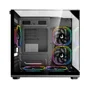 Gabinete Gamer Rise Mode Galaxy Full Glass X Mini Vidro Temperado USB 3.0 S/ Fan Preto - RM-CA-FGXN-B