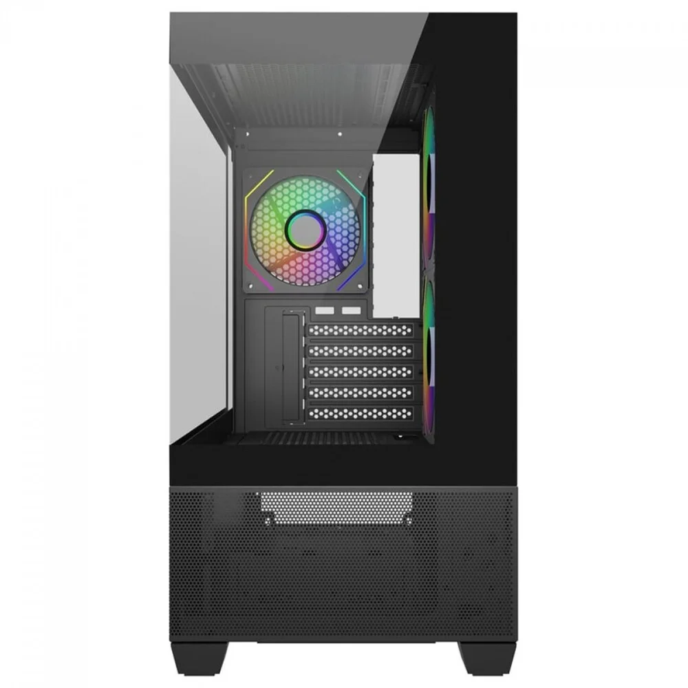 Gabinete Cooler Master Elite 490 Matx Mid Tower Lateral De Vidro Temperado Usb Tipo C Preto E490-khnn-s00