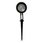 Luminária LED Espeto Jardim Spotlight Spike 3w 3000k Bivolt Preto Branco-quente