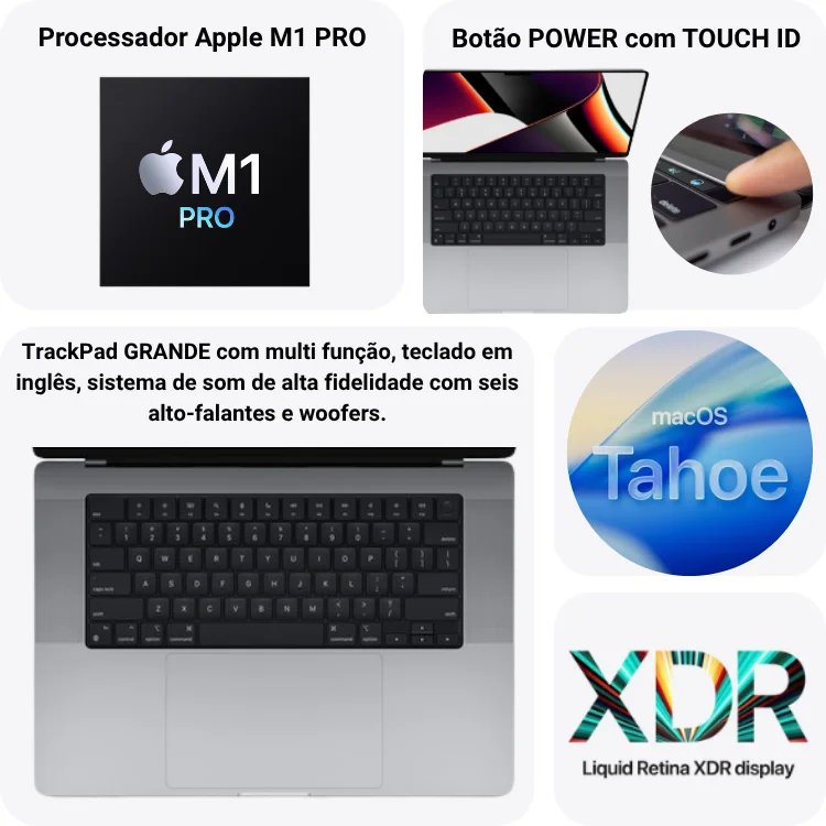 "Usado Apple Macbook Pro A2485 M1 Pro 16gb 500gb SSD 16"" Space Gray" - view 2