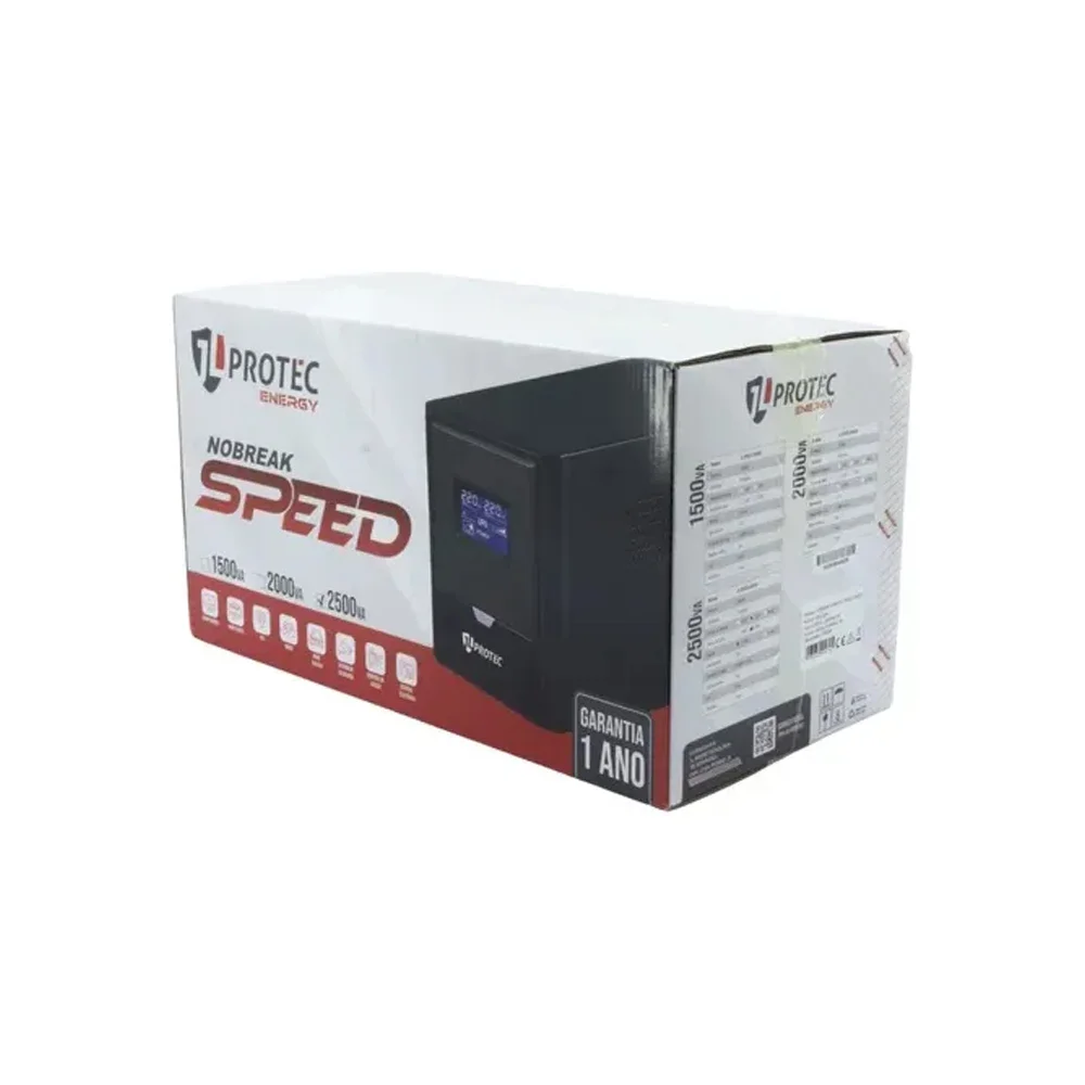 Nobreak 2000va Jl Protec Speed, 9t, Entrada E Saida 115v Preto - Jlspeed2000va120v