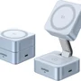 Carregador Sem Fio Magnético Por Indução Dobrável Ugreen Qi2, 25w Magsafe (2 Em 1) Estação De Carregamento Ângulo Ajustável, Compatível Iphone 17