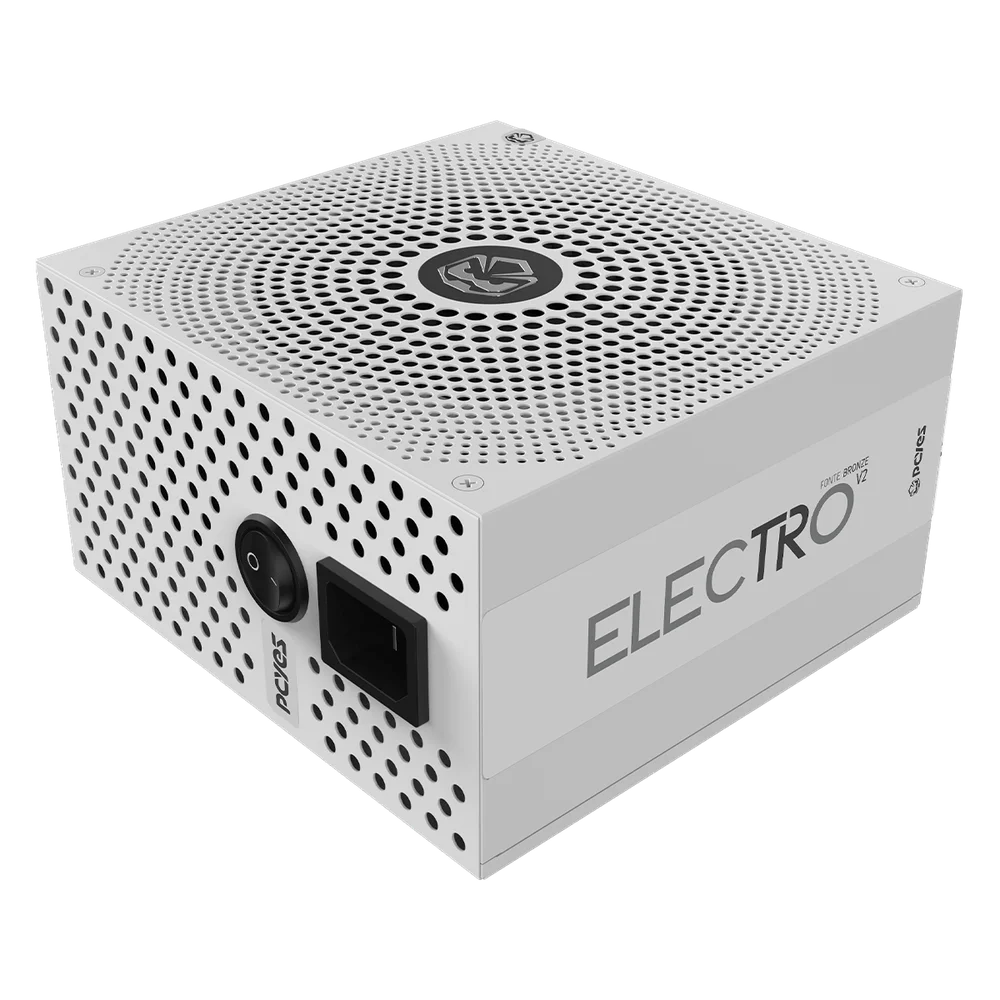 Fonte Gamer PCyes Electro V2 650w White Ghost 80 Plus Bronze - Elecv2wg650w Fonte Gamer PCyes Electro V2 650w White Ghost 80 Plus Bronze - Elecv2wg650w