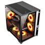 Gabinete Clanm Grodd Preto mATX/mini-ITX VGA 320mm Cooler 160mm 1HD 3SSD ATX