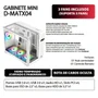 Gabinete Gamer Mini Tower Vidro Temperado Curvado White M-atx/itx Sem Fonte Com 3 Fans RGB Mini D-matx04