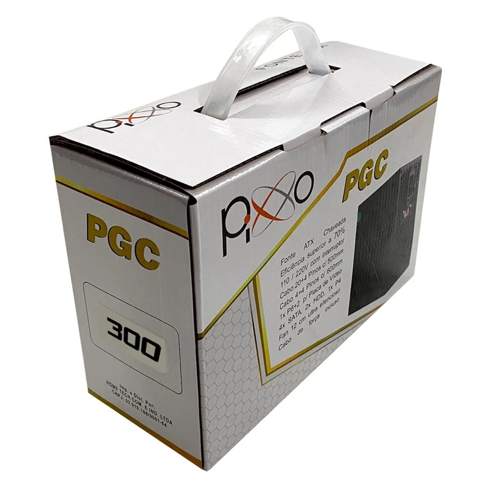 Fonte 300w Real Atx C/cabo Pixxo - Pgc300