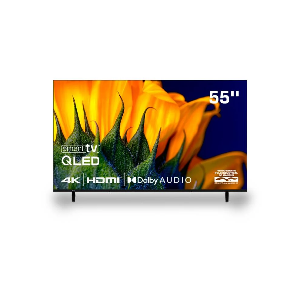 Smart Tv Hq QLED 55 "" Hq-qLED55sm 4k Wi-fi Bluetooth, Apps, Netflix, Youtube E Prime Vídeo