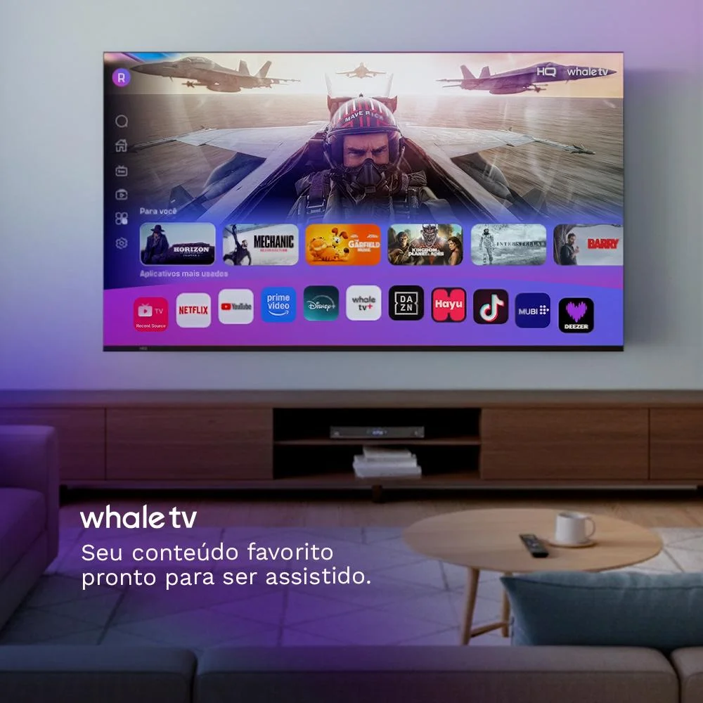 Smart Tv Hq QLED 55 "" Hq-qLED55sm 4k Wi-fi Bluetooth, Apps, Netflix, Youtube E Prime Vídeo - view 4