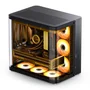 Gabinete Premium Jonsbo Tk-2 Black Atx Panorâmico Vidro Temperado Usb-c Preto