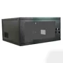 Rack De Parede Max Eletron Padrão 19" 5u 470mm, Visor De Acrílico - Preto