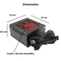Fonte Gamer Atx 550w  80 Plus Bronze Com Cabo Ft8-550