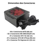 Fonte Gamer Atx 550w  80 Plus Bronze Com Cabo Ft8-550