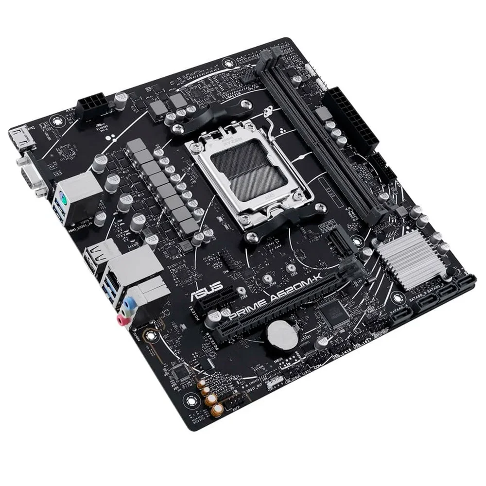 Placa Mãe Asus A620m Primek, Am5 Ddr5, Chipset Amd A620, Usb 3.2 - Prime A620m-k Placa Mãe Asus A620m Primek, Am5 Ddr5, Chipset Amd A620, Usb 3.2 - Prime A620m-k
