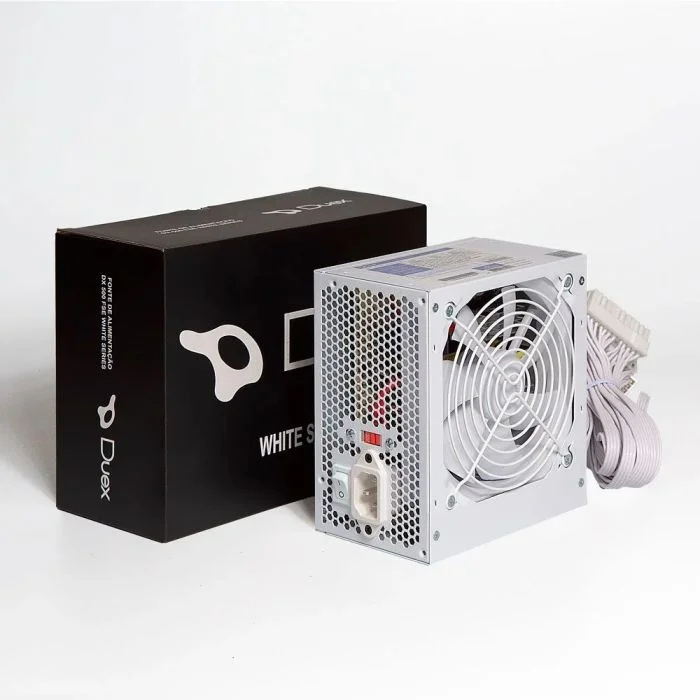 Fonte De Alimentação Duex Dx-500fse+ 80 Plus Bronze Pfc Ativo C/ Cabo Dx500fse+ White Fonte De Alimentação Duex Dx-500fse+ 80 Plus Bronze Pfc Ativo C/ Cabo Dx500fse+ White