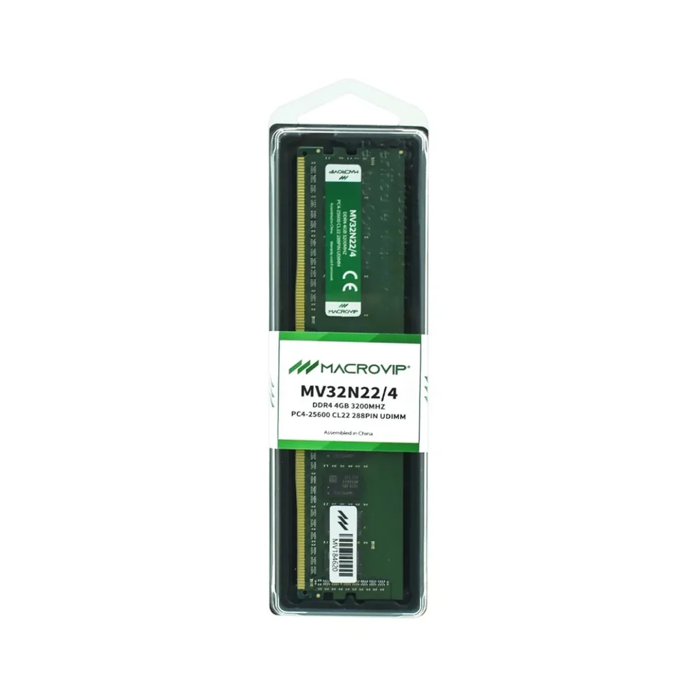 Memória Ram Para PC Macrovip Ddr4 4gb 3200mhz – Mv32n22/4
