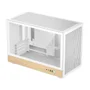 Gabinete Gamer Deepcool Ch260 Wood Micro-atx Sem Fans Branco