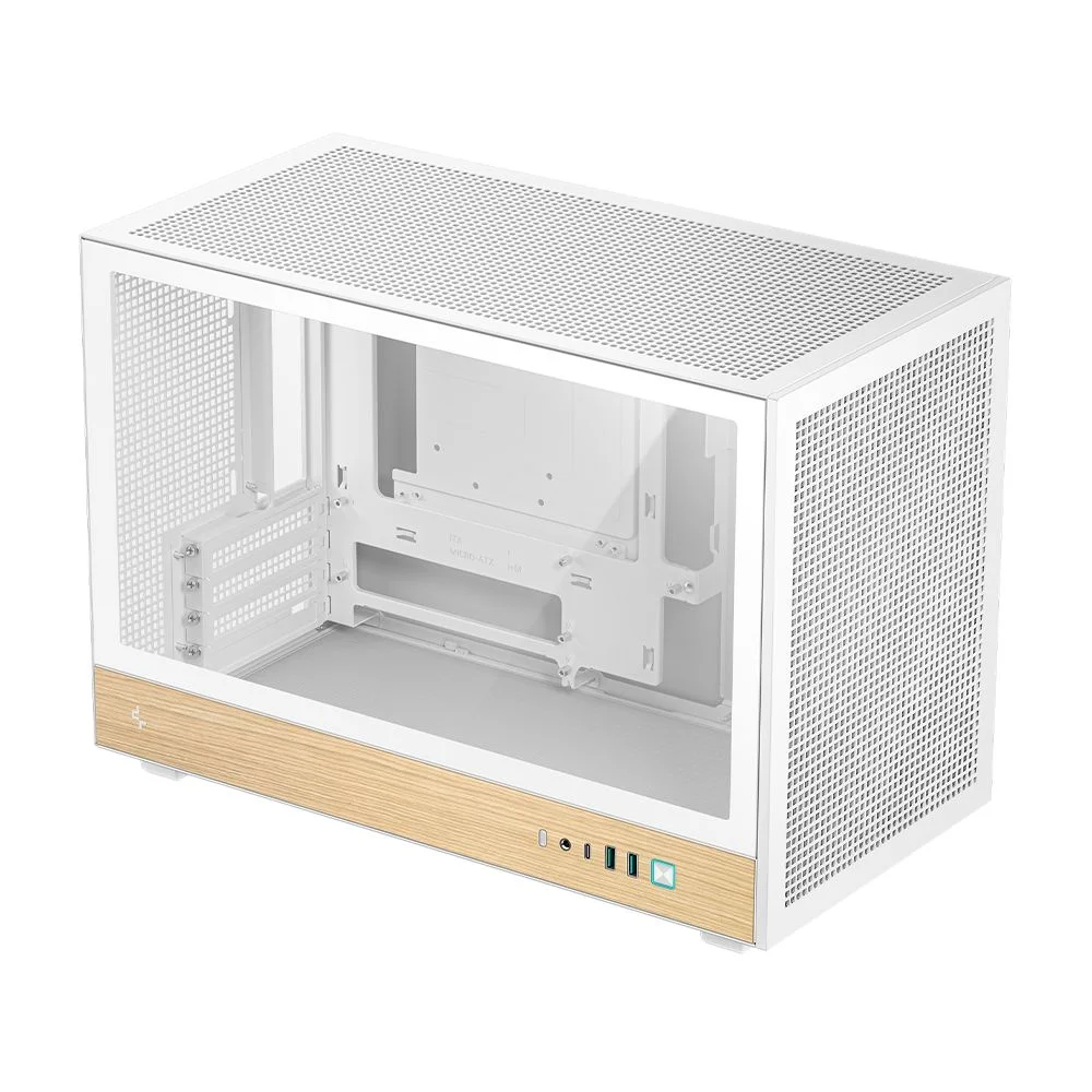 Gabinete Gamer Deepcool Ch260 Wood Micro-atx Sem Fans Branco Gabinete Gamer Deepcool Ch260 Wood Micro-atx Sem Fans Branco