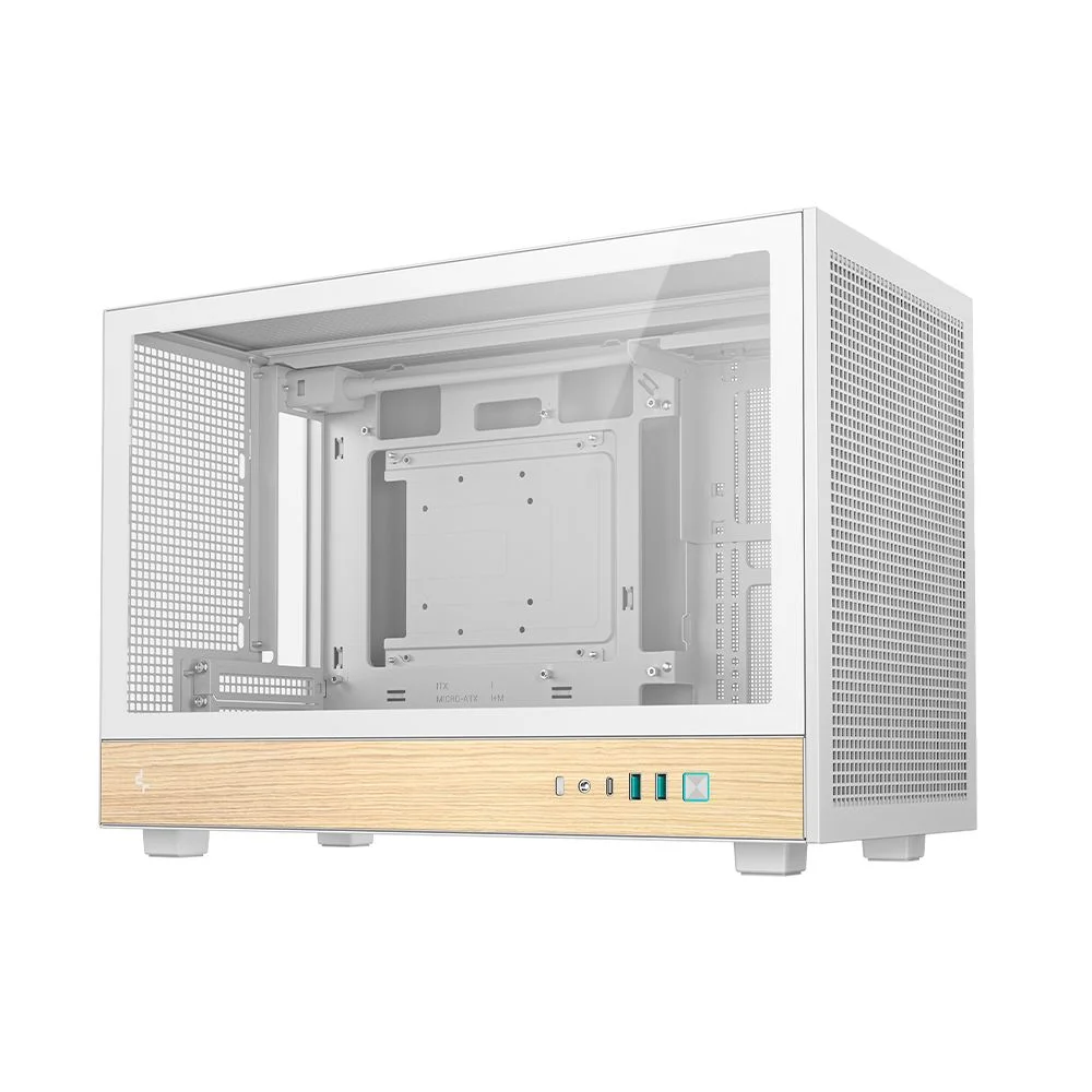 Gabinete Gamer Deepcool Ch260 Wood Micro-atx Sem Fans Branco Gabinete Gamer Deepcool Ch260 Wood Micro-atx Sem Fans Branco