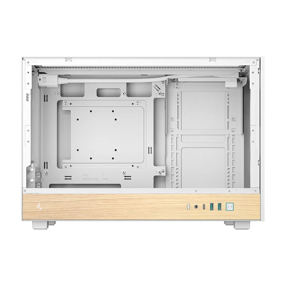 Gabinete Gamer Deepcool Ch260 Wood Micro-atx Sem Fans Branco Gabinete Gamer Deepcool Ch260 Wood Micro-atx Sem Fans Branco