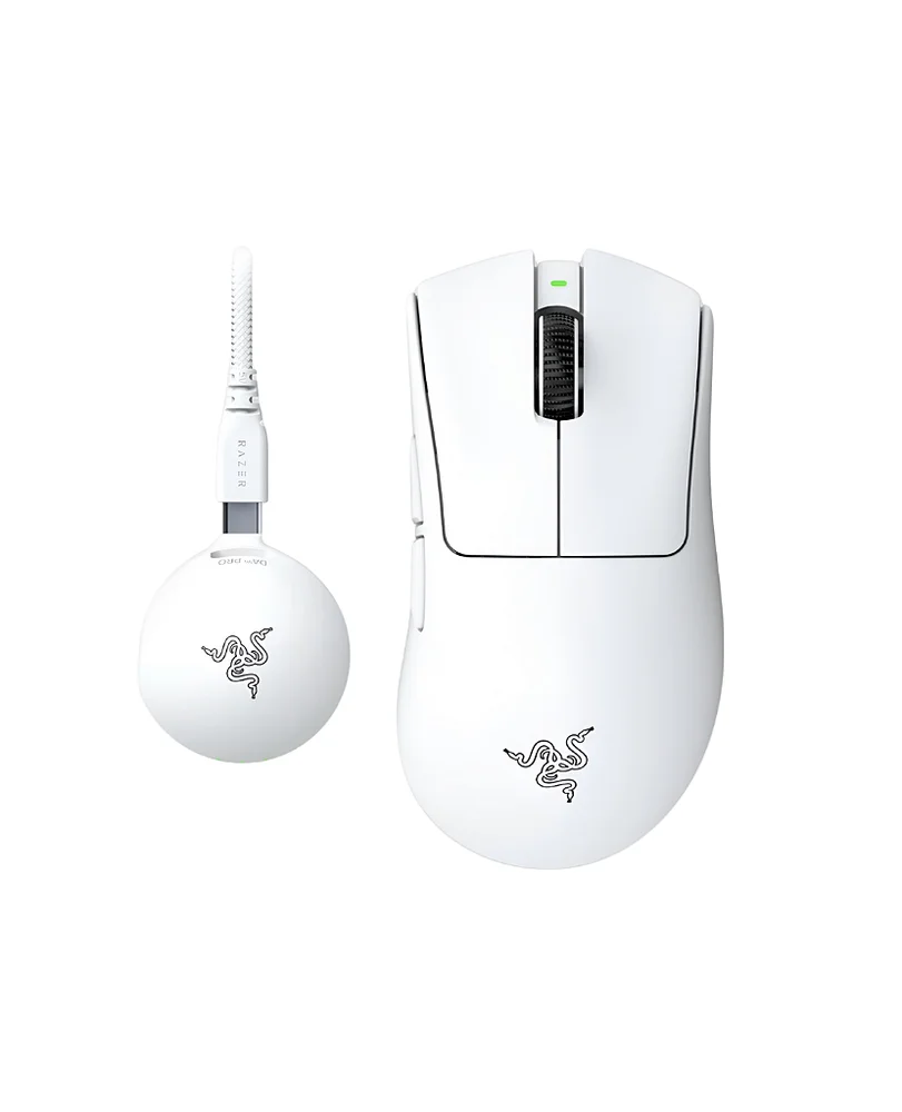 マウス・トラックボール RAZER deathadder v4 pro white edition Produtos com até 15 OFF no PIX KaBuM