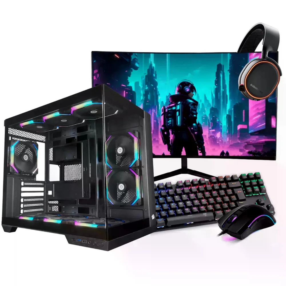PC Gamer Completo Ryzen 7 9800x3d, RTX 4070 Super, 32gb Ddr5 RGB, SSD Nvme 1TB, 700w 80 Plus, Hepc002-e PC Gamer Completo Ryzen 7 9800x3d, RTX 4070 Super, 32gb Ddr5 RGB, SSD Nvme 1TB, 700w 80 Plus, Hepc002-e
