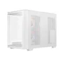 Gabinete Gamer Ocypus Iota C50 Curve Atx ARGB Digital Com Fan Branco