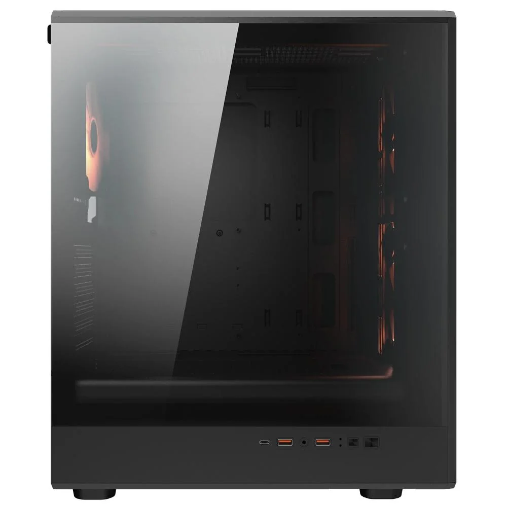 Gabinete Cougar Airface Pure Pro Atx Mid Tower Lateral De Vidro Temperado Usb Tipo C Com 4 Fan Preto 382ga50.0003