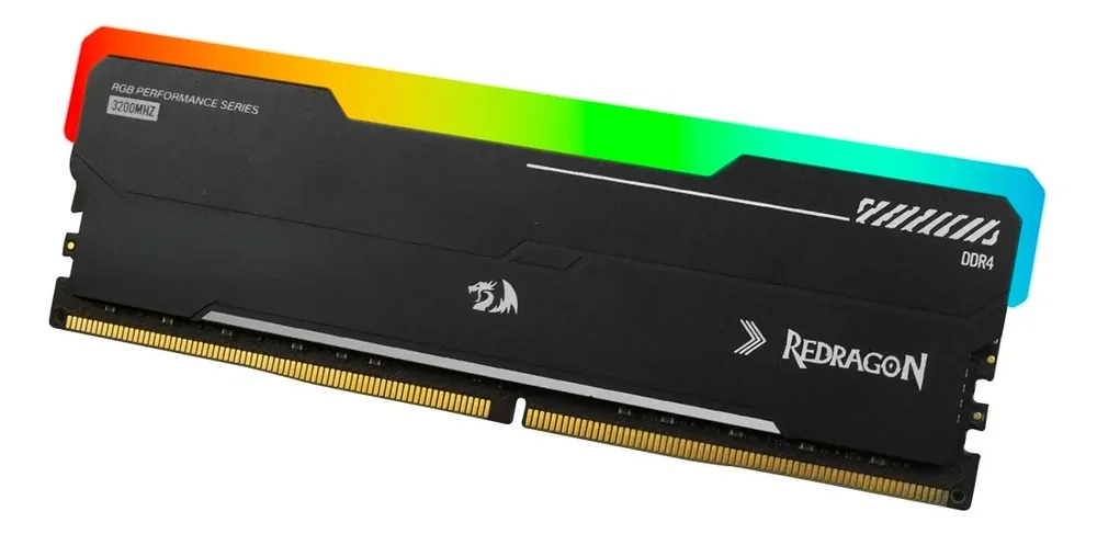 Memória Gamer Redragon Magma RGB 8GB Ddr4 3200mhz Memória Gamer Redragon Magma RGB 8GB Ddr4 3200mhz