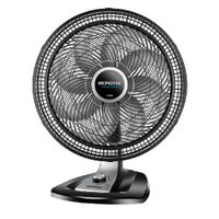 Ventilador De Mesa Mondial Turbo, 110V, 140W, 8 Pás, 3 Velocidades, Preto E Prata - Vtx-50-8p