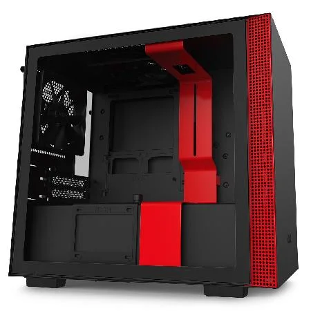 Gabinete H210 Matte Black/Red - Ca-H210b-Br Gabinete H210 Matte Black/Red - Ca-H210b-Br
