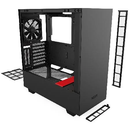 Gabinete H510i, Matte Black/Red - Ca-H510i-Br