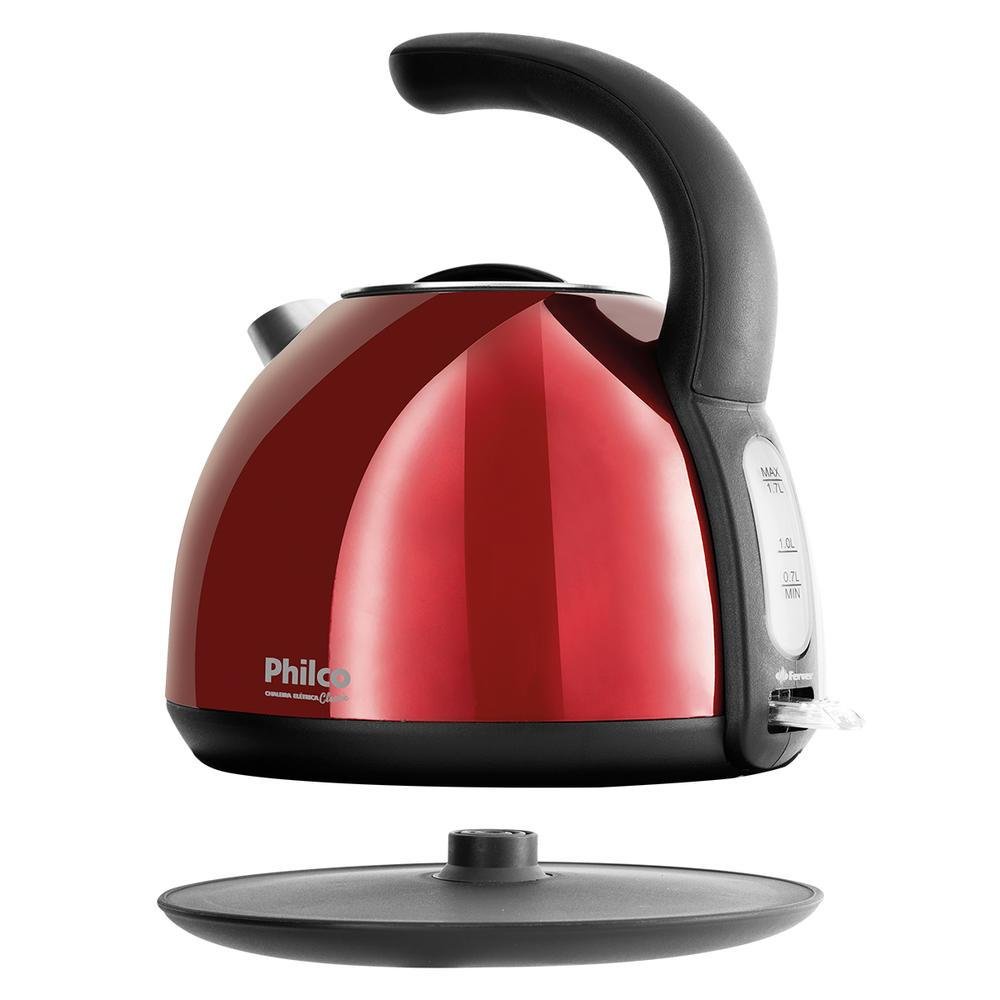 Chaleira Elétrica Philco Classic Inox Red - 220V Chaleira Elétrica Philco Classic Inox Red - 220V