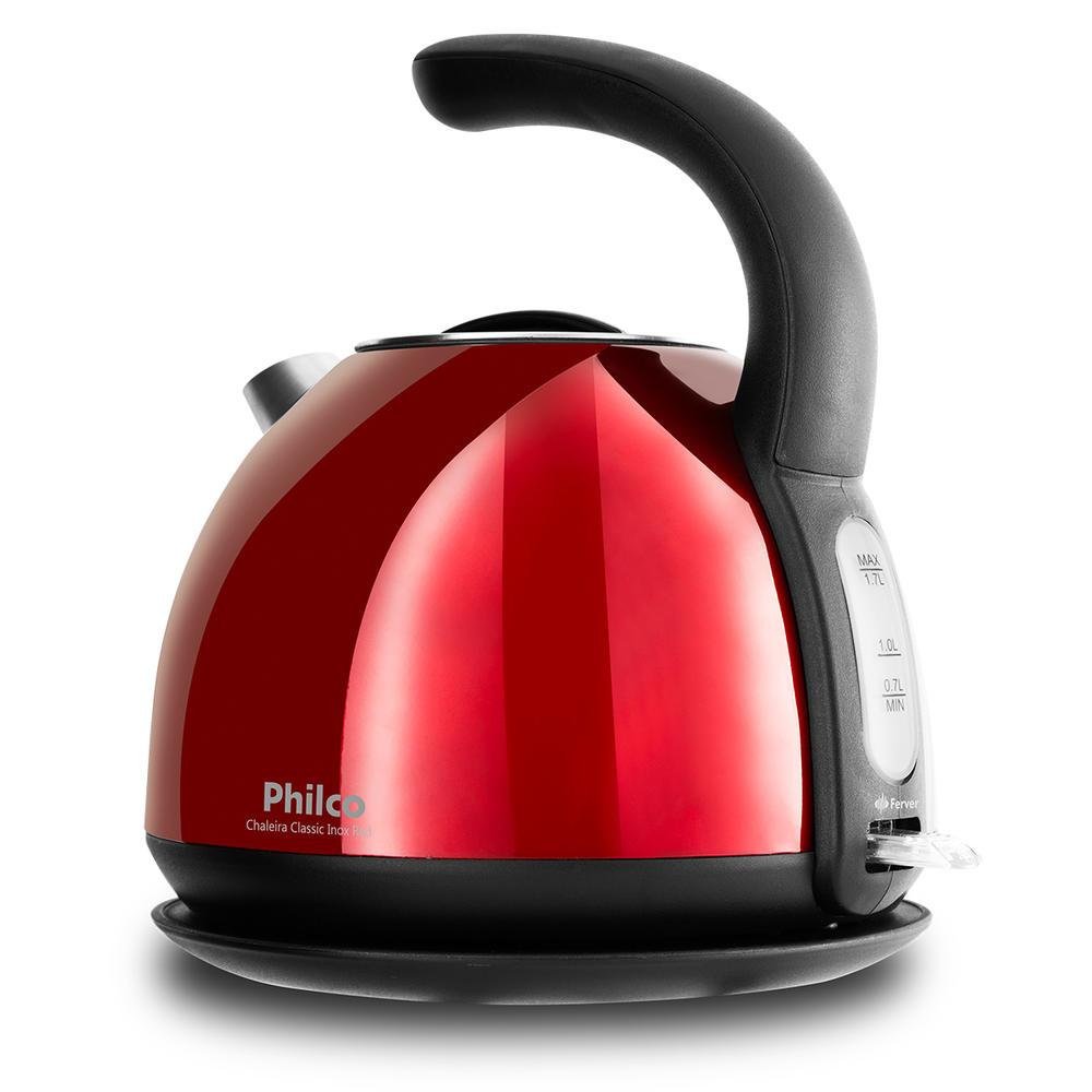 Chaleira Elétrica Philco Classic Inox Red - 220V Chaleira Elétrica Philco Classic Inox Red - 220V